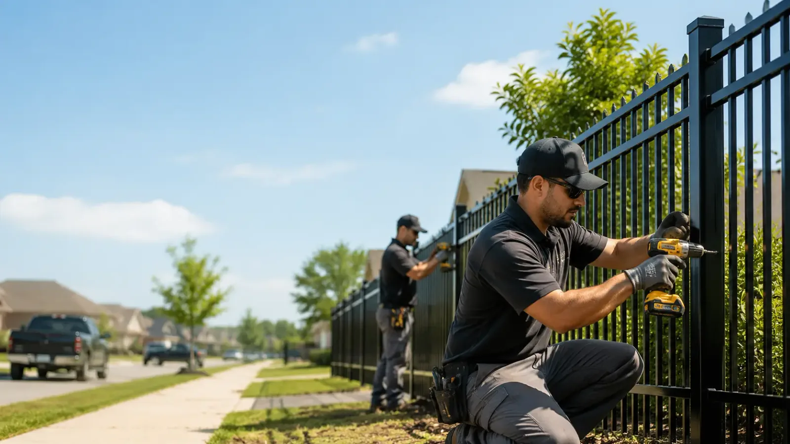 Metal Fence Installation in Leesburg, TX